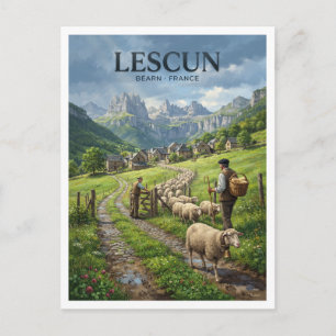 Carte Postale Lescun, Béarn Pyrénées France Voyage Souvenir