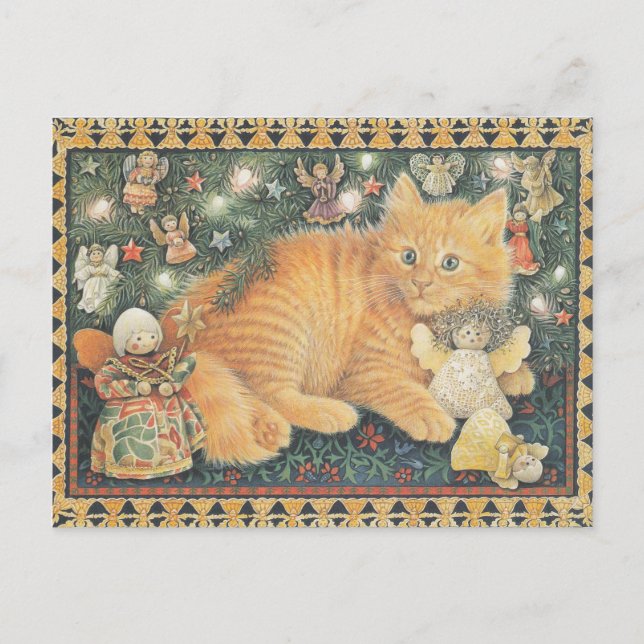 CARTE POSTALE  LESLEY ANNE IVORYS CHRISTMAS CAT POSTCARD (Devant)