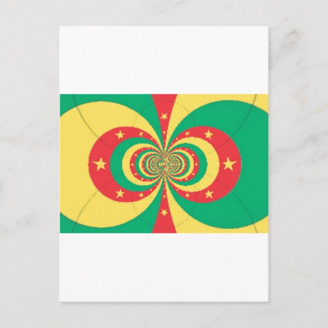 Carte Postale L'Esprit du Cameroun : Lions indomptables (Devant)