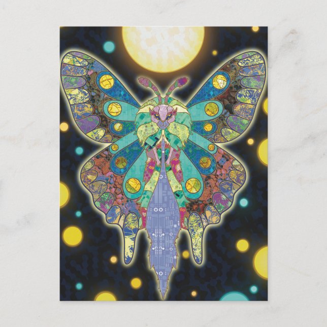 Carte Postale L'esprit du papillon de lune (Devant)