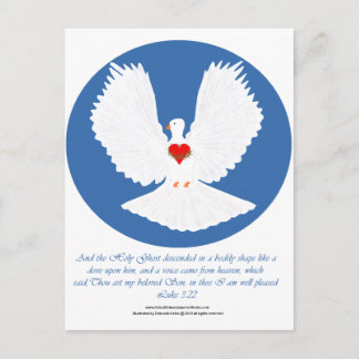Carte Postale L'Esprit Saint descendu comme une colombe