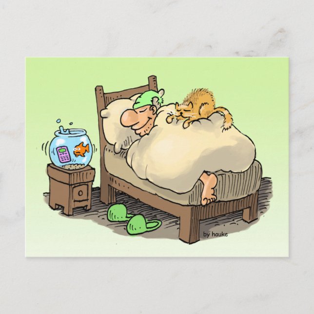 Carte Postale let me sleep longsleeper postcard (Devant)