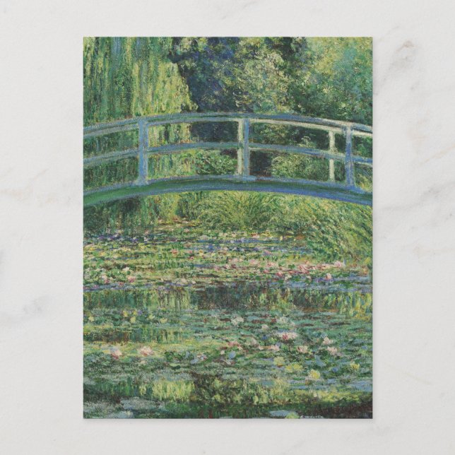 Carte Postale L'étang À Eau, Peinture À L'Huile Paysagère, Monet (Devant)