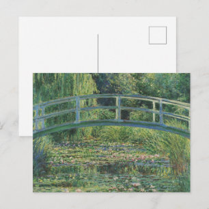 Carte Postale L'étang aux Nymphéas, Paysage Peinture à l'Huile, 