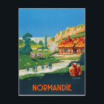 Carte Postale L'été en Normandie, France<br><div class="desc">Carte postale de voyage vintage</div>