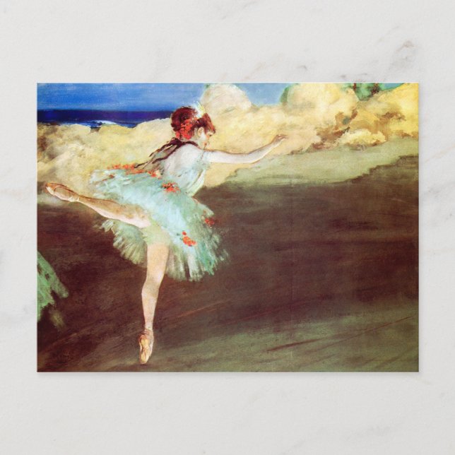 Carte Postale L'étoile : Danse sur Point by Degas (Devant)