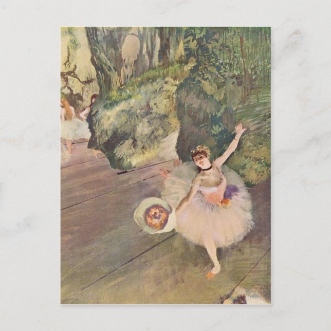 Carte Postale L'étoile du ballet par Edgar Degas (Devant)