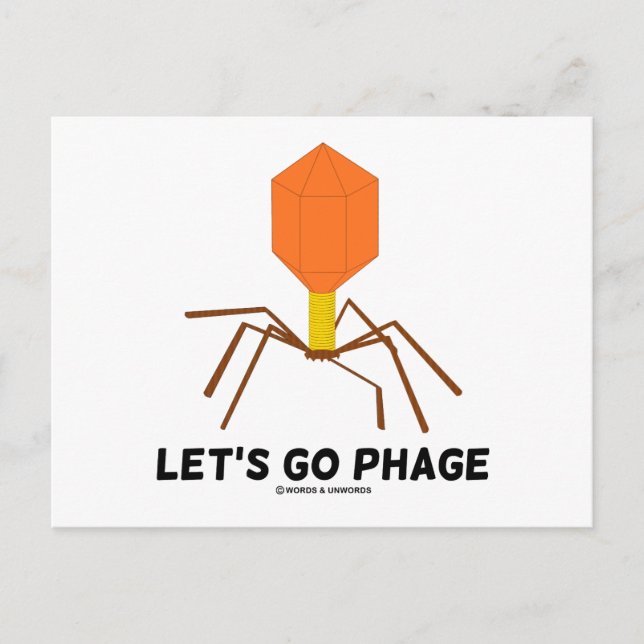 Carte Postale Let's Go Phage (Devant)