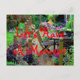 Carte Postale Let's Have A Moment Postcard