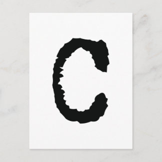 Carte Postale Letter C