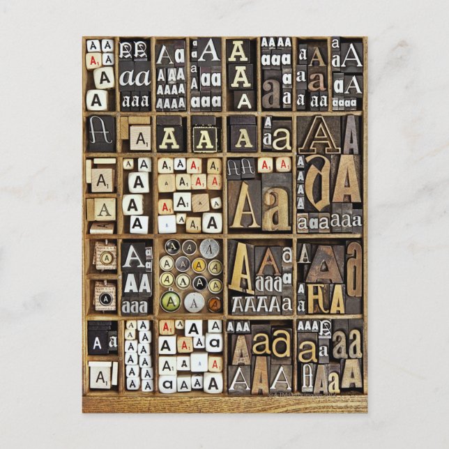 Carte Postale Lettre A (Devant)