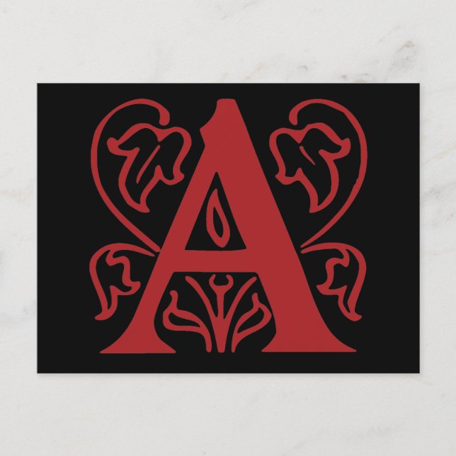 Carte Postale Lettre A (Devant)