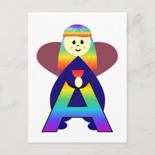 Carte Postale LETTRE Angelbet A