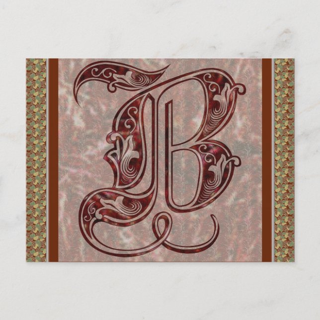 Carte Postale Lettre B (Devant)