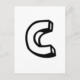 Carte Postale Lettre C