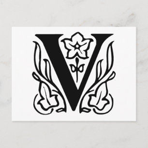 Carte Postale Lettre chic V