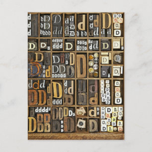 Carte Postale Lettre D