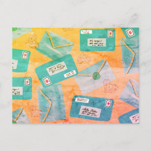 Carte Postale Lettre d'amour