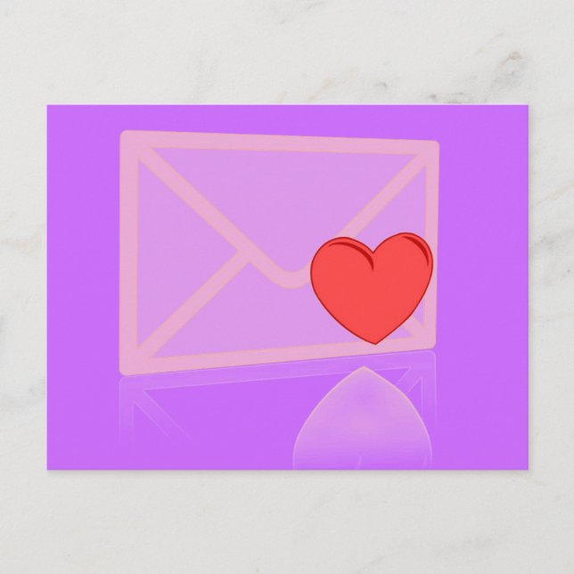 Carte Postale Lettre d'amour (Devant)