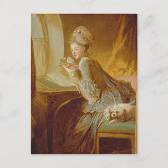 Carte Postale Lettre d'amour - Jean-Honoré Fragonard (Devant)