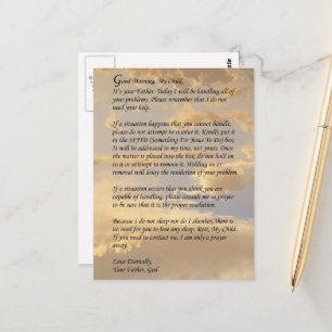 Carte Postale Lettre de Dieu