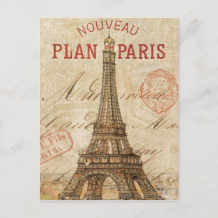 Carte Postale Lettre de Paris
