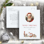 Carte Postale Lettre de Père Noël à bébé Rouge Vert mignonne<br><div class="desc">Lettre de Père Noël à bébé Carte postale rouge mignonne. Une élégante lettre de Père Noël à bébé avec de belles illustrations de Noël pour enfants. Cute Père Noël vous aidera à créer un véritable conte de fées de Noël. Vos enfants seront ravis.</div>