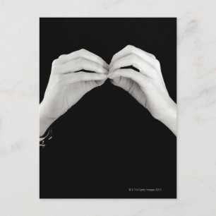 Carte Postale Lettre de signature b d'homme dans la langue des