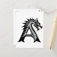 Lettre de style dragon A, Alphabet de dragon, Mono