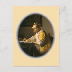 Carte Postale Lettre de Vermeer