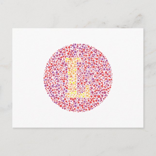 Carte Postale Lettre d'essai oculaire "L" (Devant)