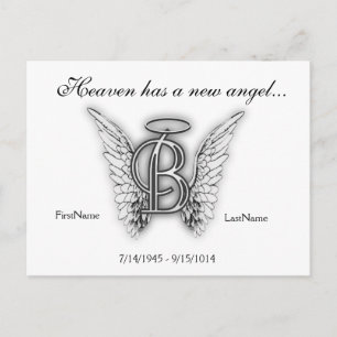 Carte Postale Lettre d'hommage monographie B