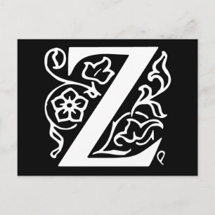 Carte Postale Lettre fantaisie Z