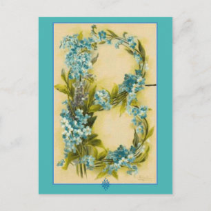 Carte Postale LETTRE Fleur Catherine Klein LETTRE B