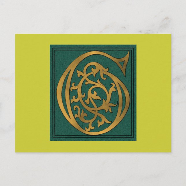 Carte Postale Lettre G (Devant)