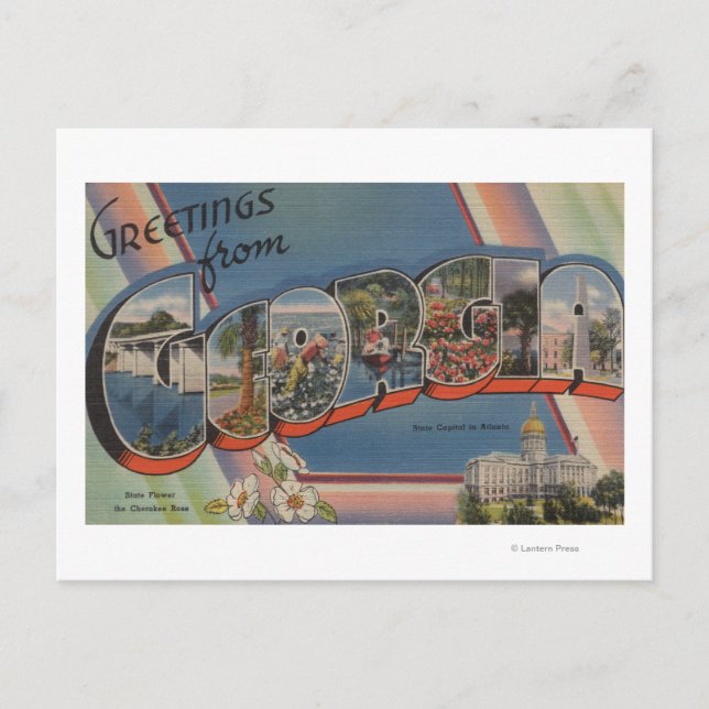 Carte Postale LETTRE GéorgieGrandes ScènesGéorgie (Devant)