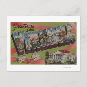 Carte Postale LETTRE GRANDE Virginie ScènesVirginie 2