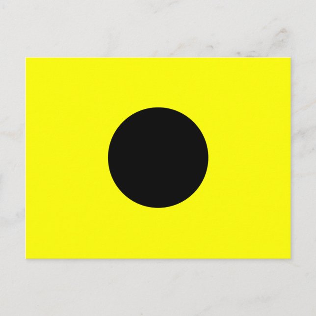 Carte Postale Lettre I du signal d'indicateur alphabétique (Devant)