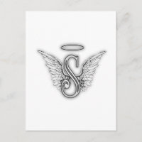 LETTRE INITIALE ANGLE Alphabet S AILES HALO
