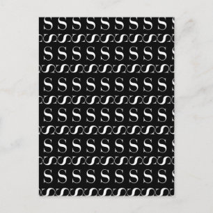 CARTE POSTALE LETTRE INITIALE MONÂTRE S