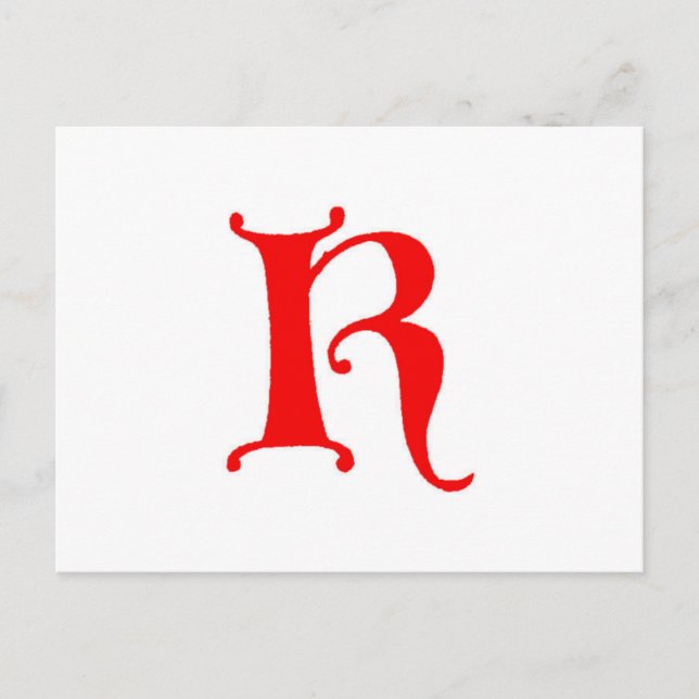 Carte Postale Lettre K (Devant)