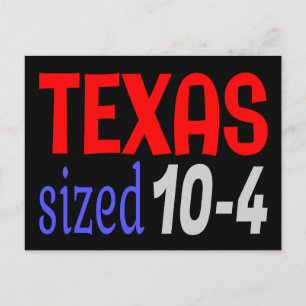 Carte Postale Lettre Kenny de la taille du Texas 10-4