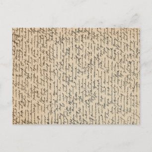 Carte Postale Lettre manuscrite vintage