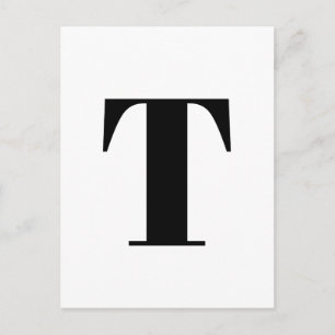 Carte Postale Lettre moderne   Initiale minimaliste Alphabet per