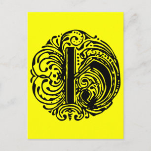 CARTE POSTALE LETTRE MONARIE "H"