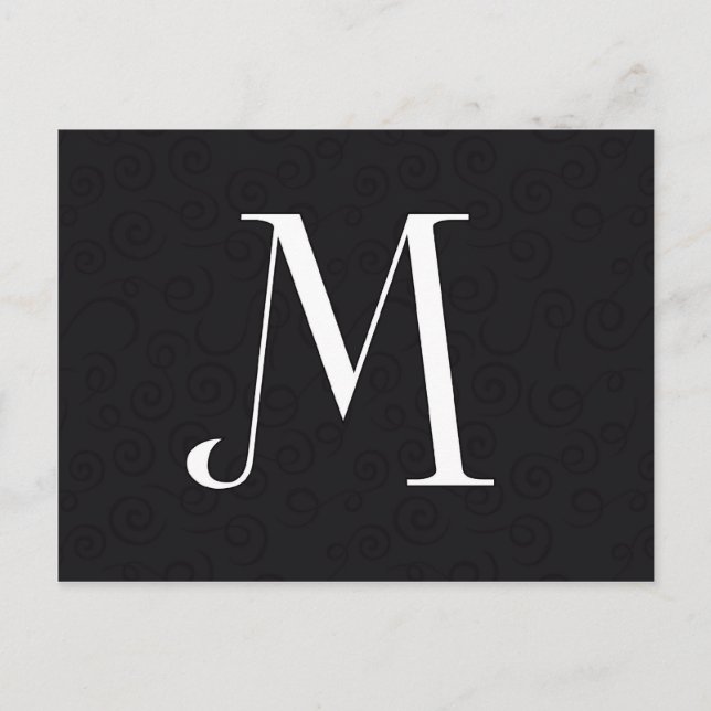 Carte Postale Lettre monographique M (Devant)