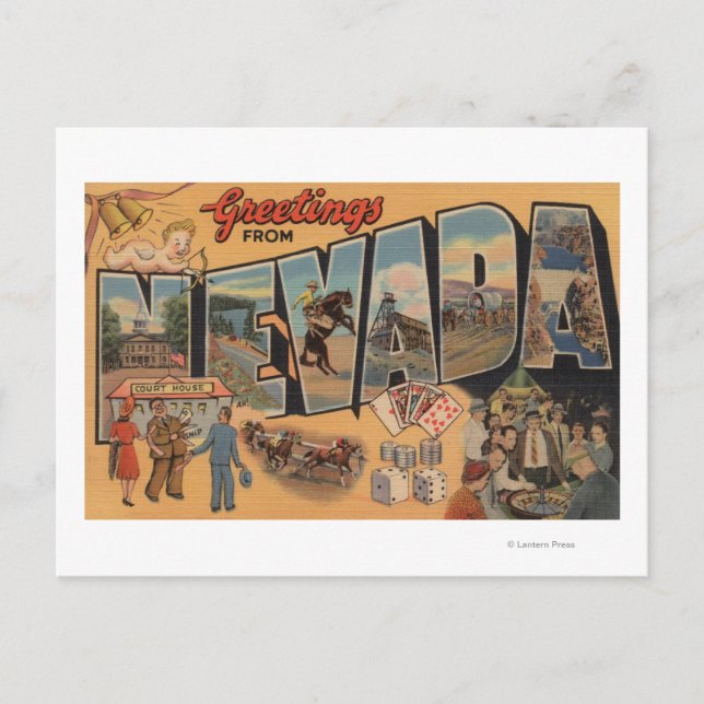 Carte Postale LETTRE NevadaGrandes SCÈNESNevada (Devant)