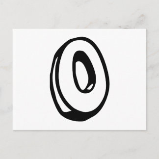 Carte Postale Lettre O