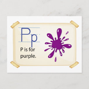 Carte Postale Lettre P