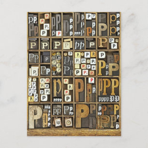 Carte Postale Lettre P